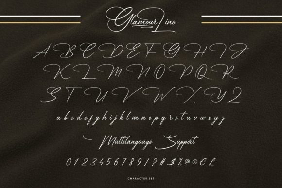 Glamour Line Font - Preview 3