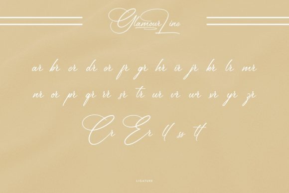 Glamour Line Font - Preview 5