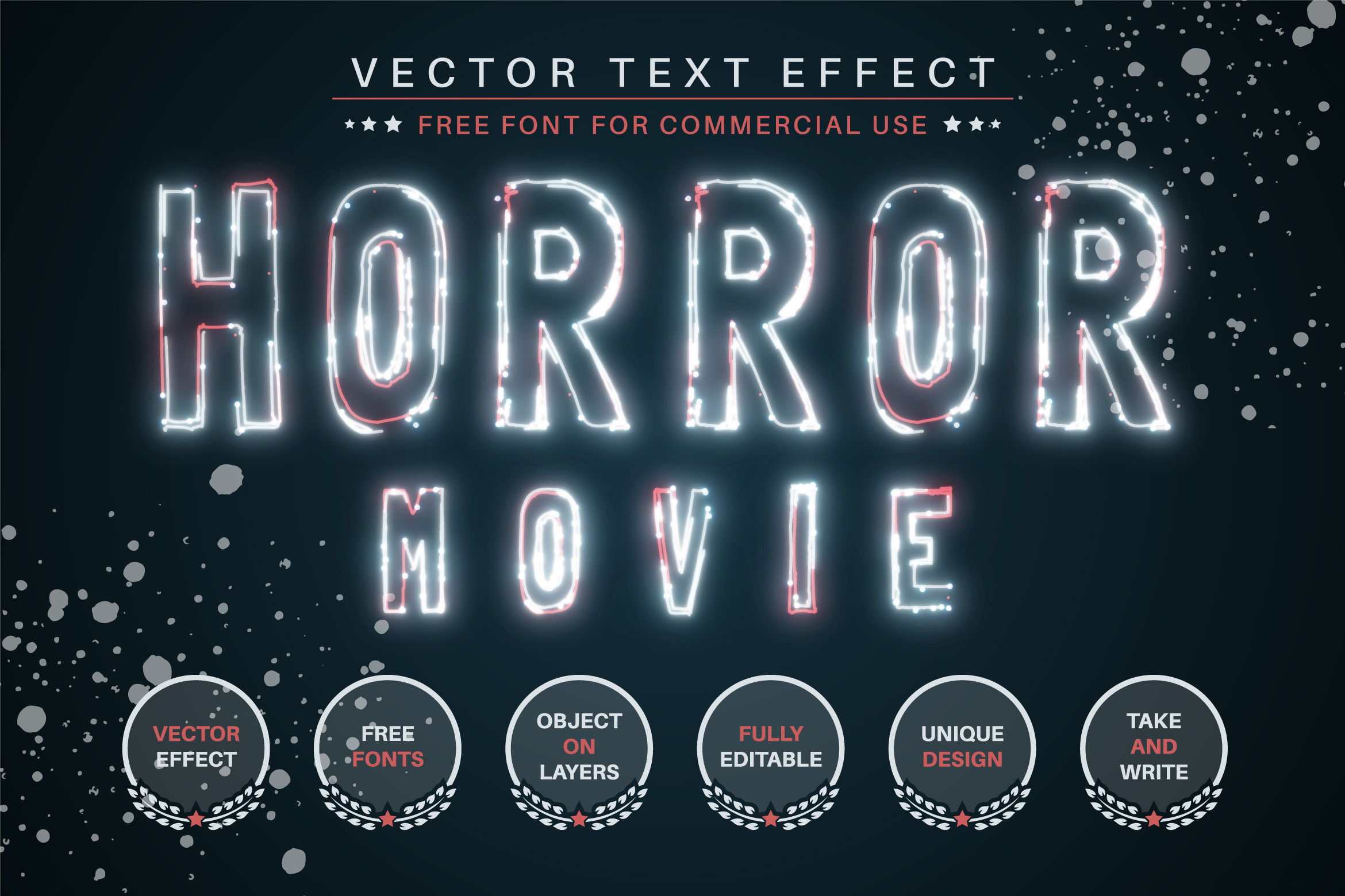 Horror Movie - Editable Text Effect Graphic by rwgusev · Creative Fabrica