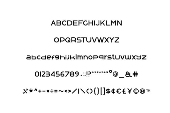 Contempo Neo Font PNG with transparent background - Preview 3