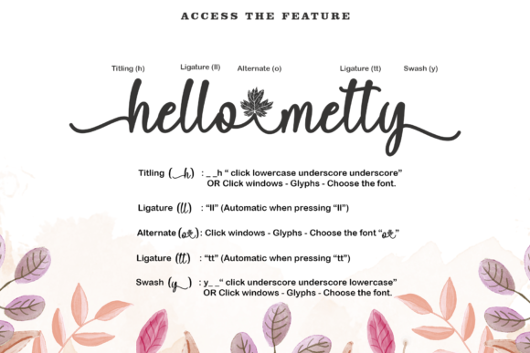 Diary Autumn Font PNG with transparent background - Preview 6