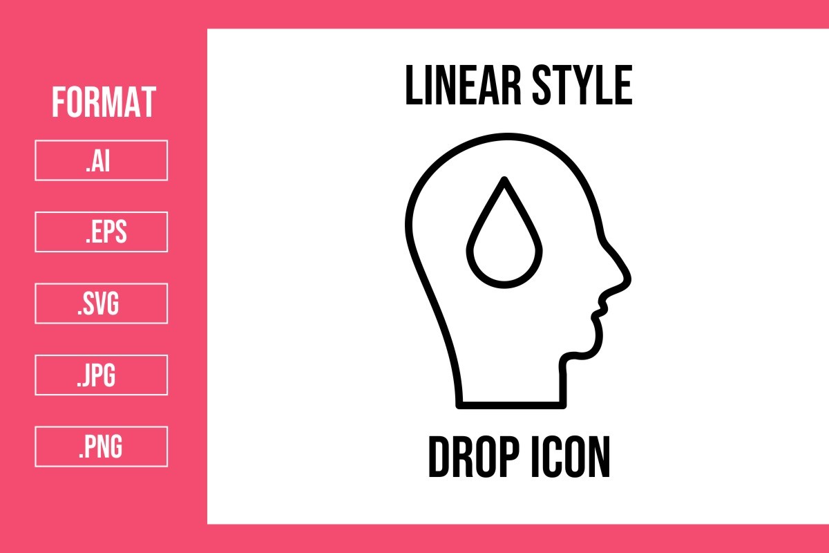 Drop Icon Graphic by mhd.usman00 · Creative Fabrica