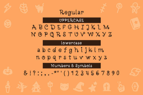 Halloweenie Font PNG with transparent background - Preview 1