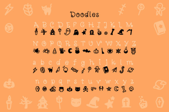 Halloweenie Font PNG with transparent background - Preview 2