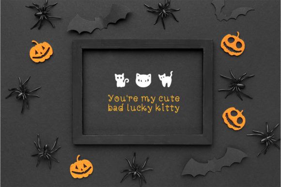 Halloweenie Font PNG with transparent background - Preview 3