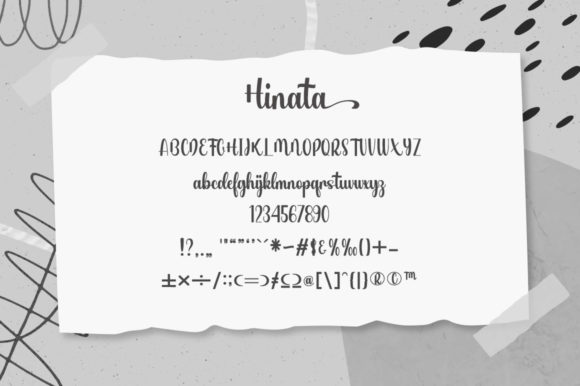 Hinata Font PNG with transparent background - Preview 4