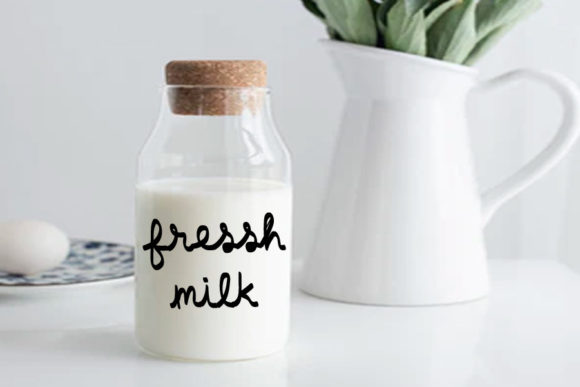 Jelly Milk Font font preview - 2