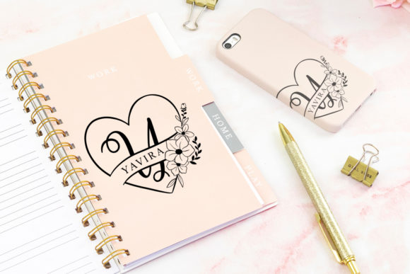 Melinda Monogram Font Font PNG with transparent background - Preview 3
