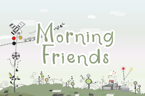 Monday Story Font PNG with transparent background - Preview 1