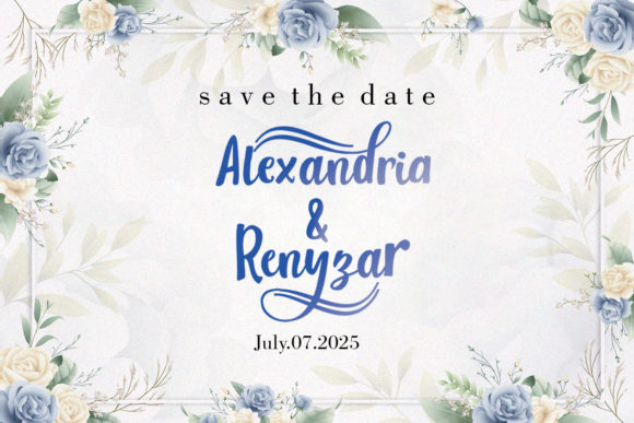 Selogard Font PNG with transparent background - Preview 3