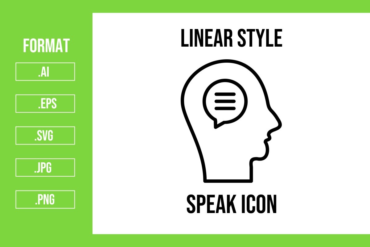 Speak Icon Graphic by mhd.usman00 · Creative Fabrica
