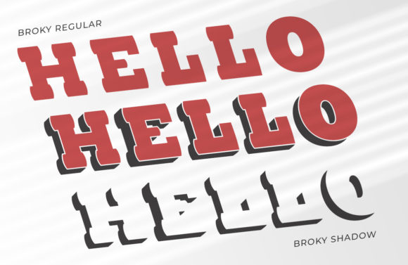 Broky Font - Preview 4