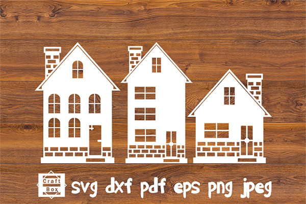Christmas House Svg Graphic by Craft Box · Creative Fabrica