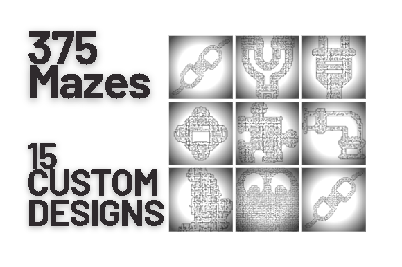 Custom Designed Mazes Graphic by Pixeldome · Creative Fabrica