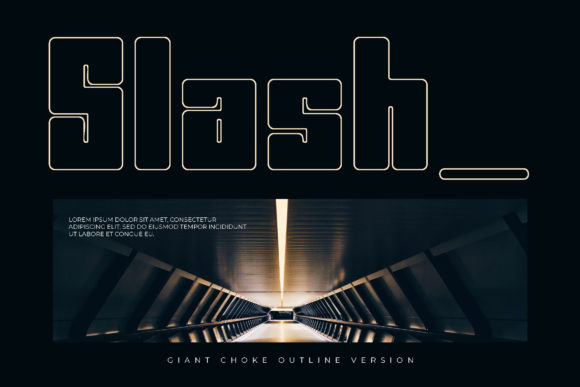 Giant Choke Font PNG with transparent background - Preview 3