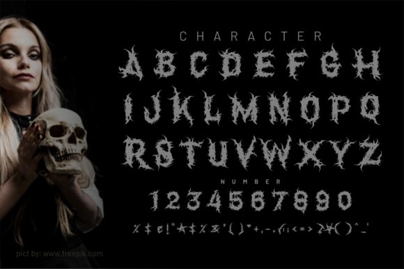 Global Pandemic Font PNG with transparent background - Preview 1