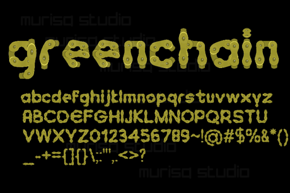 Greenchain Font - Preview 1
