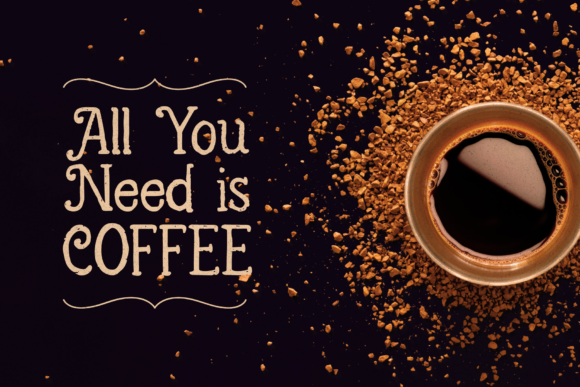 Light Roast Font PNG with transparent background - Preview 1