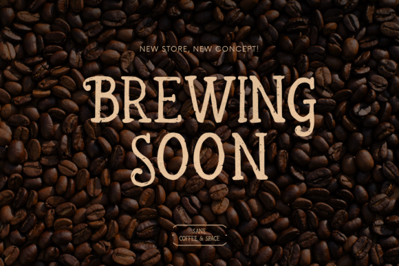 Light Roast Font PNG with transparent background - Preview 6
