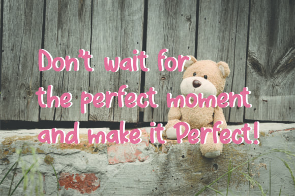 Lovely Bear Font PNG with transparent background - Preview 3
