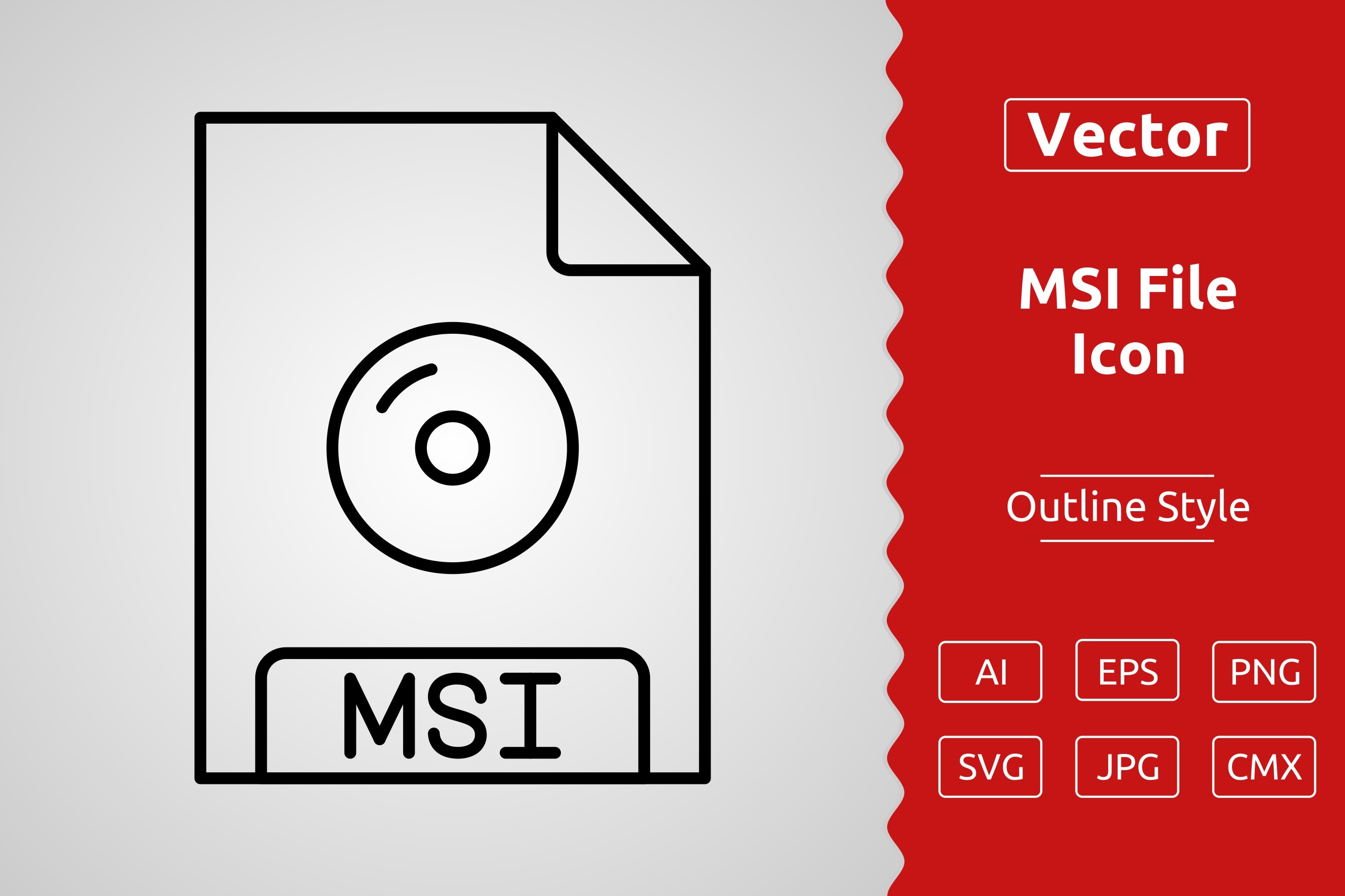 MSI File Format Icon Graphic by Muhammad Atiq · Creative Fabrica