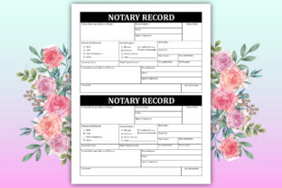 Notary Record Log Book - KDP Interior Graphic by Das_Design · Creative ...