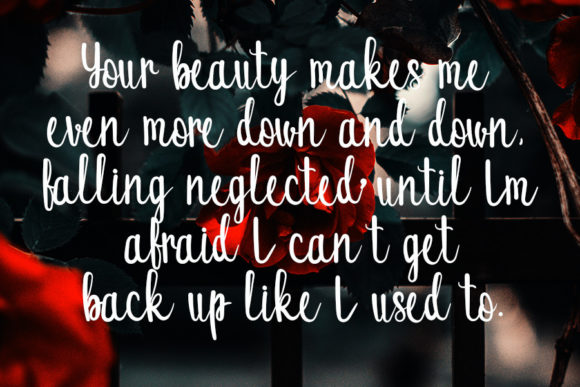 Signature Rose Font PNG with transparent background - Preview 3