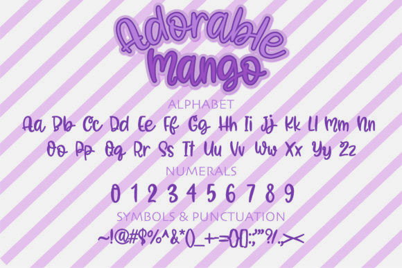 Adorable Mango Font - Preview 1