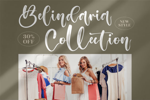 Australia Beauty Font PNG with transparent background - Preview 1