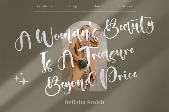 Australia Beauty Font PNG with transparent background - Preview 6