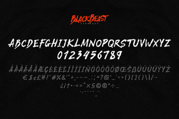 BlackBeast Font - Preview 2