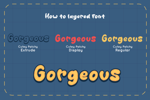 Cutey Patchy Font - Preview 4