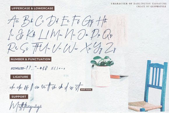 Darlington Signature Font - Preview 4
