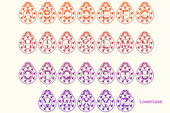 Dove Egg Monogram Font - Preview 2