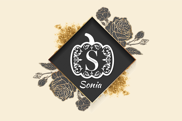 Fall Pumpkin Monogram Font - Preview 4