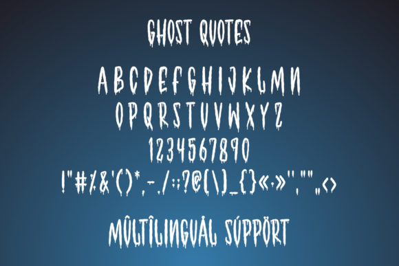 Ghost Quotes Font - Preview 2