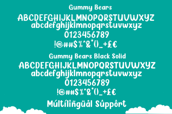 Gummy Bears Font font preview - 6