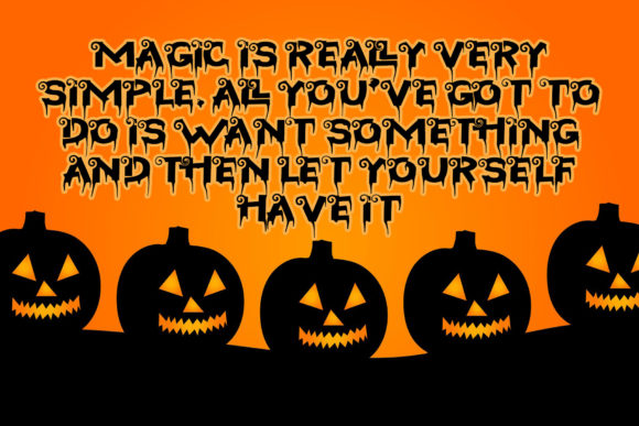 Halloween Kingdom Font PNG with transparent background - Preview 1