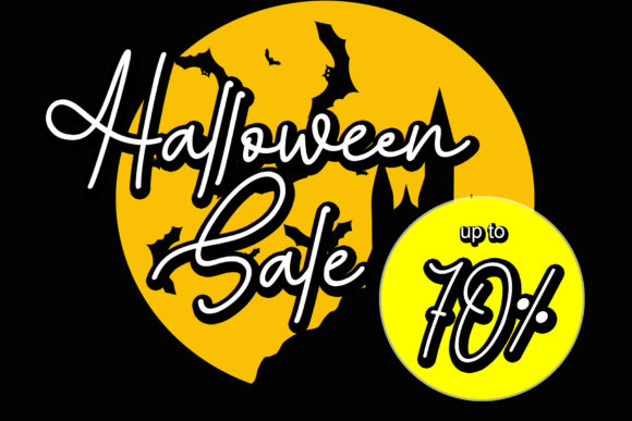 Halloween Monoline Font - Preview 1