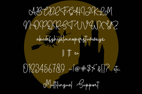Halloween Monoline Font - Preview 6