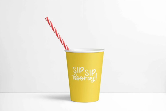 Happy Hour Font PNG with transparent background - Preview 4