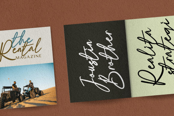 Humanist Signature Font PNG with transparent background - Preview 5