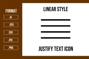 Justify Text Icon Graphic by mhd.usman00 · Creative Fabrica