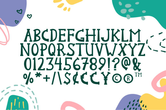 Kinder Kids Font PNG with transparent background - Preview 4