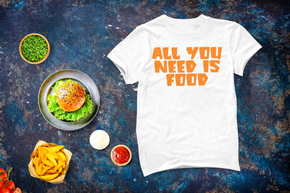 King Food Font PNG with transparent background - Preview 1