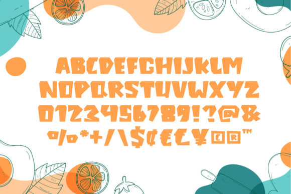 King Food Font PNG with transparent background - Preview 2