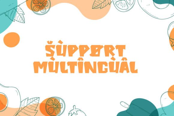 King Food Font PNG with transparent background - Preview 4