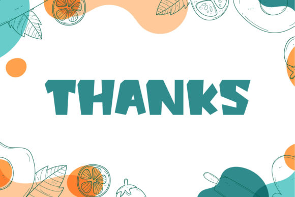 King Food Font PNG with transparent background - Preview 5