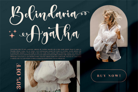 Melantic Beauty Font PNG with transparent background - Preview 3