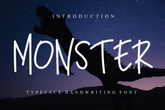 Monster Skript-Schriftarten Schriftart Von Inspekelement.ST